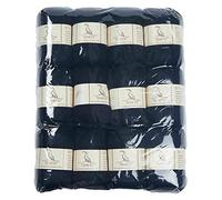 TEHETE Merino Wool Yarn for Knitting and Crochet 35% Merino Blended Yarn (Black, 12 Balls Pack)