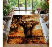 Tehocwiz Large Latch Hook Kits for Adults Latch Hook Rug Kits Rug Making Kit for Adults Beginners Printed Color Canvas Crocheting Crafts Embroidery for Adults 40x70 cm