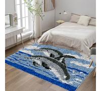 Tehocwiz Large Latch Hook Kits For Adults Rug Making Kit For Adults Beginners Latch Hook Rug Kits 38x52 cm Embroidery Carpet, Pre-Printed Pattern Rug Making Kit, Tapestry Kits Rug for Beginners