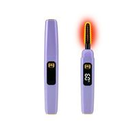 Tehoi S600 Heated Eyelash Curler - Accurate Temperature Control, Intelligent Automatic Shut-Off for Natural Makeup and Long-Lasting Curls (Purple+Rose Gold S800)