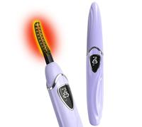 Tehoi S600 Heated Eyelash Curler - Lash Curler Heated with Accurate Temperature Control, Intelligent Auto Power Off for Natural Makeup & Long-Lasting Curls | Heated Lash Curlers (Purple+Silver)