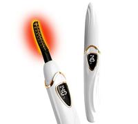 Tehoi S600 Heated Eyelash Curler - Lash Curler Heated with Accurate Temperature Control, Intelligent Auto Power Off for Natural Makeup & Long-Lasting Curls | Heated Lash Curlers (White+Gold)