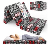 TEHORNEO Folding Floor Mattress, Folding Mattress 195 x 75 x 10 cm for Guests, Folding Foam Mattress, Camper Mattress, Sleeping Mat, Floor Sleeping Mat, Folding Mattress