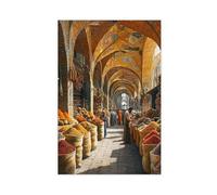 Tehran Grand Bazaar Art Print Canvas Poster Wall Art Decor Print Picture Paintings for Living Room Bedroom Decoration 08x12inch(20x30cm)