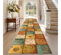 TEHWDAIYOU Carpet Runner 65 x 80 cm Non Slip Washable Kitchen Hallway Runner Rug Extra Long Indoor Outdoor Floor Mat Narrow Heavy Duty Corridor Rugs for Entrances Corridor Living Bedroom Room Laundry