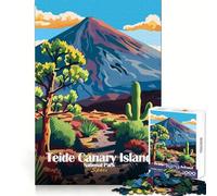 Teide Canary Island National Park Spain 1000 Piece Jigsaws for Adults Puzzle Cognitive Workout Mind Soothing Fun No Rough Edges Best Gift (50x75cm)