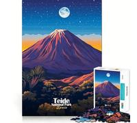 Teide National Park 1000 Piece Jigsaws for Teenagers Puzzle Strong Logic Toy Relaxed Mind Clear Edge Bday Surprise (50x75cm)