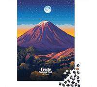 Teide National Park Jigsaw Puzzle for Adults, 1000 Pieces, 38x26cm/1000pcs, Quiet Home Activity, Focused Puzzle Time And Quiet Weekends