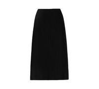 TEidea Women'S Skirts Women'S Skirts Knitted High-Waisted Mid-Length Sweater Midi Skirt, Warm Winter Slit Hem Style-Black-Xl