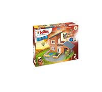 Teifoc 4700 Stone Blocks Villa with Garage, Multi Colour