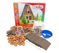 Teifoc 5230 Brick Building Kit - Fin Hut, 160 Components, Creative Construction Set Made of Natural Materials, DIY Construction Kit, Construction Toy for Children from 8 Years and Adults