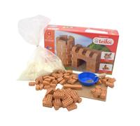 Teifoc TEI 4070 Stone Building Kit - Castle/Pen Holder, Creative Toy for Children from 6 Years, Educational Toy for Creative Play, Montessori Toy