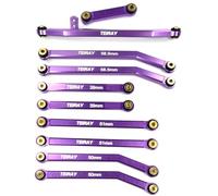 TEIRAY SCX24 Links Upgrades High Clearance RC Crawler Car Steering Rod Tie for AXIAL 1/24 SCX24 AXI00001 C10 AXI00002 Wrangler JLU AXI00006 Bronco (Purple)