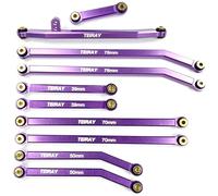 TEIRAY SCX24 Links Upgrades High Clearance RC Crawler Car Steering Rod Tie for SCX24 Gladiator 1/24 RC Crawler Car Axial AXI00005 10PCS (Purple)