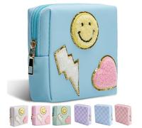 Teircno Period Bag for Women Girls | PU Leather Sanitary Napkin Storage Bag | Cute Pads Bags for Period | Discreet Menstrual Pouch for Pads, Tampons, Menstrual Cups | Perfect for Travel & Daily Use