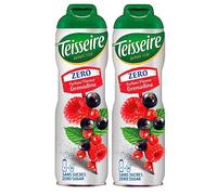 Teisseire Grenadine Drinks Syrup 0% - 600 ml - Syrup That Tastes Just Like Fruit (Pack of 2)