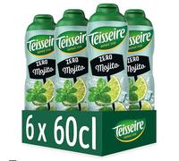Teisseire Le Sirop - Fruity Flavour - Cordial - Natural Ingredients - Perfect for Cocktails, Teas, Desserts - Mojito - 600 ml, 48 Servings