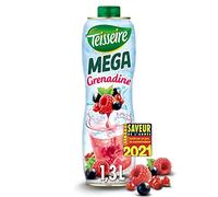 TEISSEIRE - Mega-Grenadine Syrup 130 cl - Pack of 3