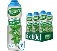Teisseire Pack of 6 Zero Mint Syrups