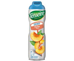 Teisseire Peach Syrup Cordial Sugar Free 60 rench Premium