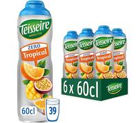 Teisseire Tropical Zero Syrups Pack of 6