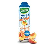 TEISSEIRE Zero 0% Peach Sugar 60cl Pack of 4