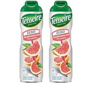 Teisseire Zero Cordial Pink Grapefruit 600ml (Pack of 2)