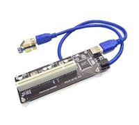 TEITEYER PCIE PCI-E PCI Express X1 to PCI Riser Card Bus Card High Efficiency Adapter Converter USB 3.0 Cable for Desktop PC