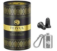 TEIVUL Soft Foam Ear Plugs 50 Pairs,Hearing Protection 38dB,Ear Plugs for Sleeping and Noise Cancelling,Ear Plugs for Travel,Work,Study, Concerts, Black, 100.0 count