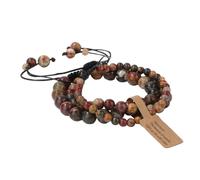 Tejesa 3pcs Amazonite Bracelets for Women Men 4/6/8mm Beads Braided Bracelet Handmade Adjustable Wristbands Jewelry Turquoise