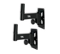 TEK audio PA Speaker Brackets, Universal Wall Mounts for DJ and PA Speakers 225mm (Short Brackets)