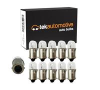 Tek Automotive 233 T4W 12V 4W BA9S Car Bulbs for Side Light Indicator Repeater Number Plate and Interior Use, Road Legal E Approved Replacement Lamps - Box of 10