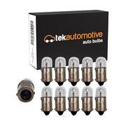 Tek Automotive 249 T4W 24V 4W BA9S Truck Lorry Side Tail Number Plate Bulbs - Box of 10 | E Approved Road Legal | Bright, Reliable & Easy-Fit Replacement Lights | Great Value Pack