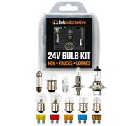 Tek Automotive 24V Bulb Kit H7 15 Piece 24V Bulbs for Lorry | Emergency Spare Kit, Includes Blade Fuses, Truck & Lorry Use, Roadside Replacement, Storage Case, E Marked Road Legal