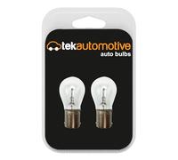 Tek Automotive 317 6V 21W BA15S Brake Tail Indicator Reverse Fog Light Bulbs - Twin Pack
