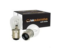 Tek Automotive 334 P21/5W 24V Bulbs for Lorry Truck Tail Brake Stop Lights, 21/5W BAY15D Dual Filament with Staggered Pins, E Marked Road Legal Replacement - Twin Pack