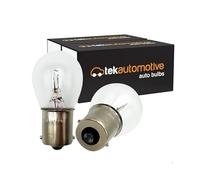 Tek Automotive 382 P21W Car Bulbs, 12V 21W BA15S, Indicator, Brake, Reverse, Tail & Rear Fog Light Bulbs - Twin Pack