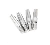 Tek Automotive 4PC Tyre Valve Extenders - Ideal for Deep Wheels & Dual Tyres, Schrader Valve Extension, Easy Pressure Checks, Durable Chrome-Plated Tyre Valve Caps, Universal Fit for Cars, Trucks