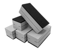 Tek Automotive 5 Pack Pro Ceramic Applicator Pads - Firm Foam Block with Ultra-Soft Applicator Surface - Cloth Slot Design for Even Coating - Zip-Seal Storage Bag Included