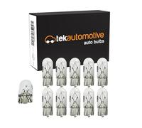 Tek Automotive 501 W5W Bulb Capless 12V 5W W2.1x9.5D - Pack of 10 Side Light & Number Plate Bulbs