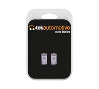 Tek Automotive 501 W5W T10 LED Bulb 12V Red - Side Light, Number Plate & Interior - Twin Pack