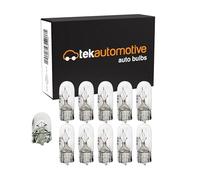 Tek Automotive 505 W3W 24V 3W Bulbs - W2.1x9.5d Capless - Truck Lorry Side Tail Indicator Repeater Interior Number Plate - E Marked - Box of 10