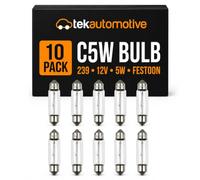Tek Automotive C5W Bulb Number Plate Bulb 239 12V 5W Festoon Bulbs 10 Pack