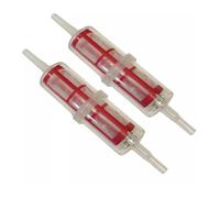 Tek Automotive Extra Large Diesel Fuel Filter Twin Pack - Universal Inline Fuel Filter for 8mm & 10mm Pipes, Ideal for HGV, Forklifts & Garden Equipment. Long & Thin Diesel Inline Filter