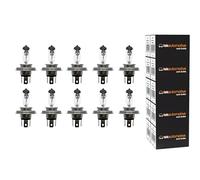 Tek Automotive H4 472 Car Headlight Bulb, Halogen Headlight Headlamp Car Light Bulbs, 12V 60/55W P43T - Pack of 10