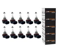 Tek Automotive H8 Halogen Headlight Bulbs 708 12V 35W PGJ19-1 | Road Legal E Approved for Headlamp DRL and Fog Light Replacement - 10 Pack