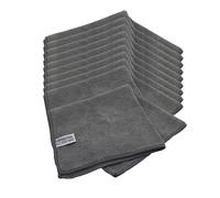Tek Automotive Heavy Duty Grey Microfibre Cloths - 10 Pack, 40x40cm, 350GSM, Lint-Free, Professional Grade Microfibre Cloth for Car Detailing, Polishing, Drying - Multipurpose Home, Car, Kitchen