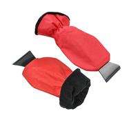 Tek Automotive Ice Scraper for Car Windscreen with Waterproof Glove - Twin Pack, Fleece Lined, Tough Ice & Snow Removal Blade
