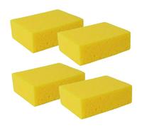 Tek Automotive Large Rectangular Car Wash Sponge - Pack of 4 | Non-Scratch, Super Absorbent Cleaning Products for Valeting Equipment and Home Use