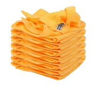 Tek Automotive Orange 220GSM Microfibre Valeting Cloths 40x40cm - 25 Pack Lint-Free Car Detailing Cloths for Interior, Glass & Trim